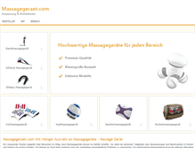Tablet Screenshot of massagegeraet.com